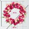 20 Inch Valentine Door Wreath Tulip Wreath with Red Pink Artificial Tulip Flowers Valentines Day Wreaths for Front Door